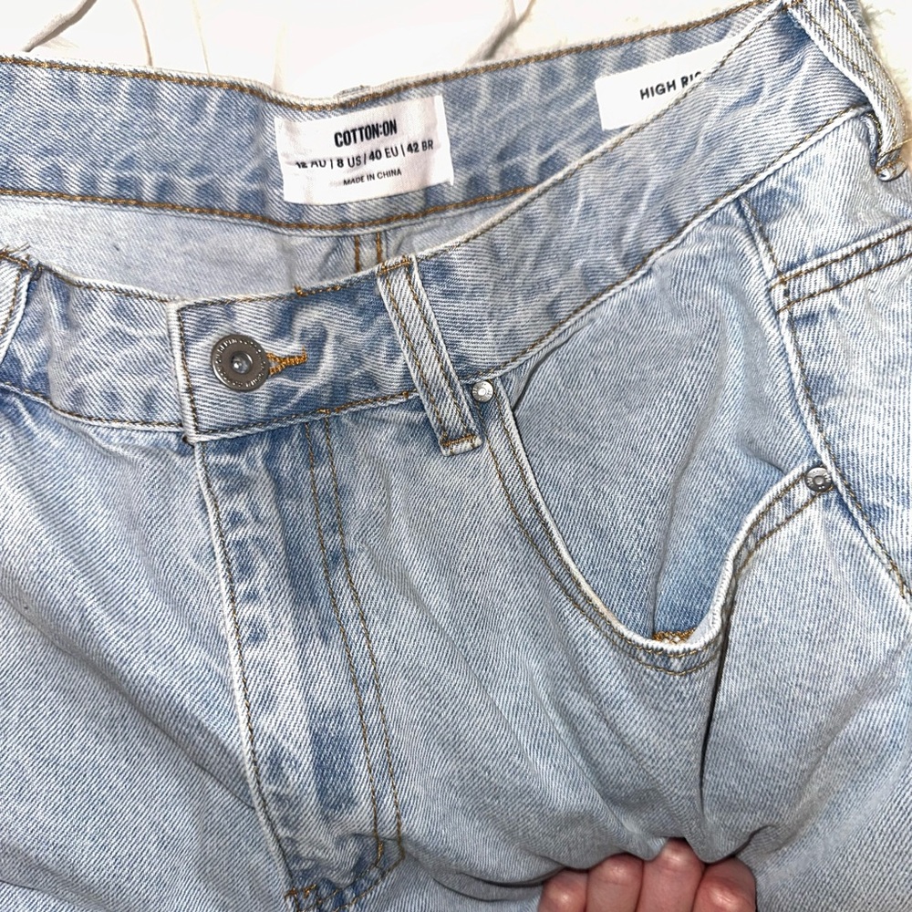 Cotton On High Rise Ripped Jean Shorts Bundle - Picture 4 of 4